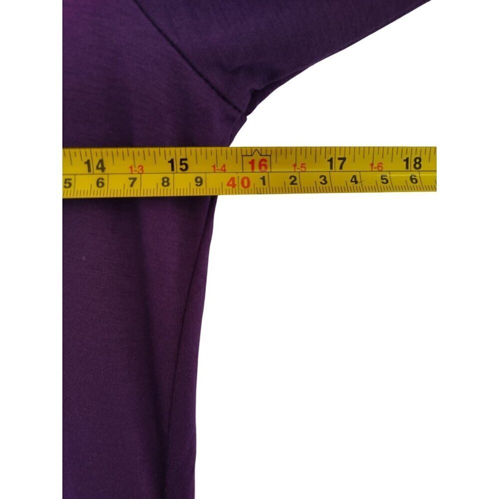 Hotouch Womens Purple Robe With Belt - Size S long Sleeve Rayon & Spandex. NWT - Picture 5 of 7